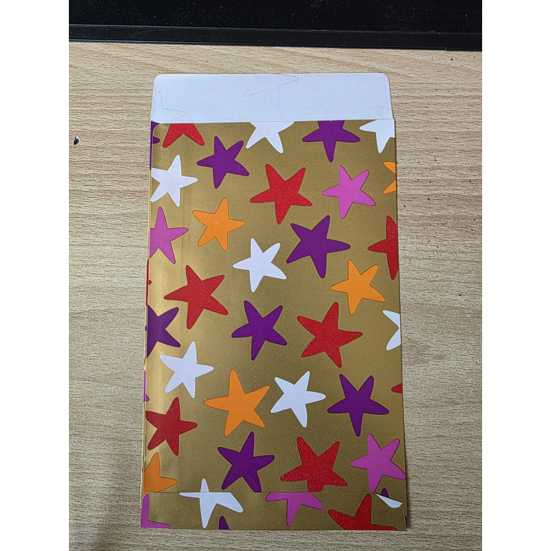 5x Cadeauzakjes 12x19cm Sterren