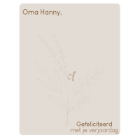 Boeket bloemen - Handafdruk