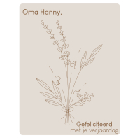 Boeket bloemen - Handafdruk