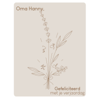 Boeket bloemen - Handafdruk