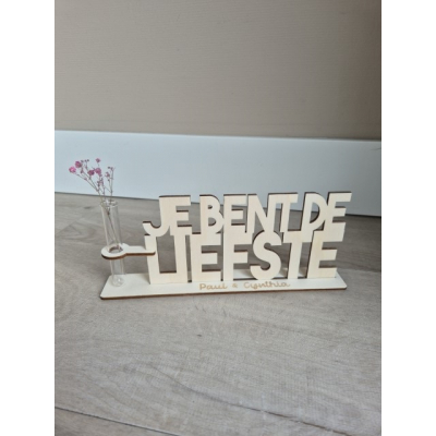 Cadeau plankje - Je bent de liefste