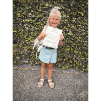 Mijn eerste & laatste dag bord - Groot