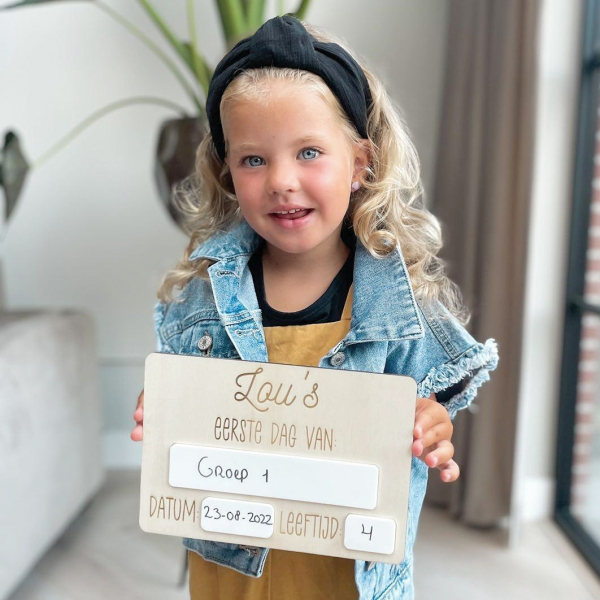 Eerste dag bord - Klein