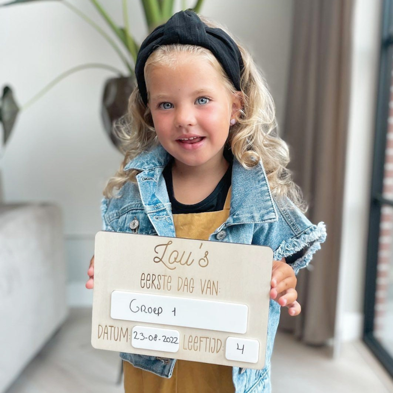 Eerste dag bord - Klein