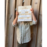 Mijn eerste & laatste dag bord - Groot