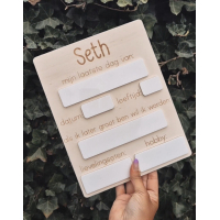 Mijn eerste & laatste dag bord - Groot - *NIEUW*