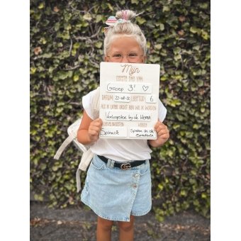 Mijn eerste dag bord - Groot