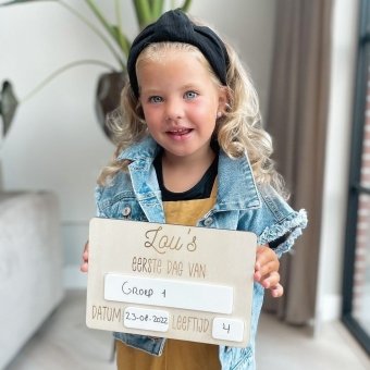 Eerste dag bord - Klein