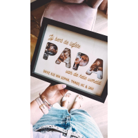 Fotolijst a4 - Uitgesneden letters