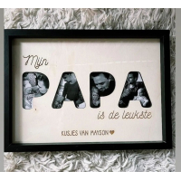 Fotolijst a4 - Uitgesneden letters