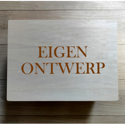 Houten kist - Eigen ontwerp
