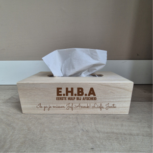 Tissuebox - Eerst Hulp Bij Afscheid