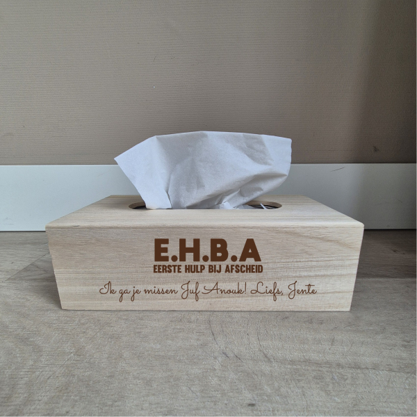 Tissuebox - Eerst Hulp Bij Afscheid