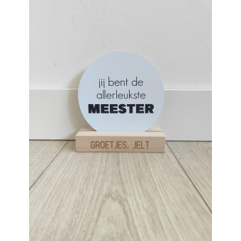 Meester - Cirkel met houder 