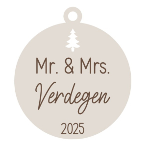 Kerstbal - Mr. & Mrs.