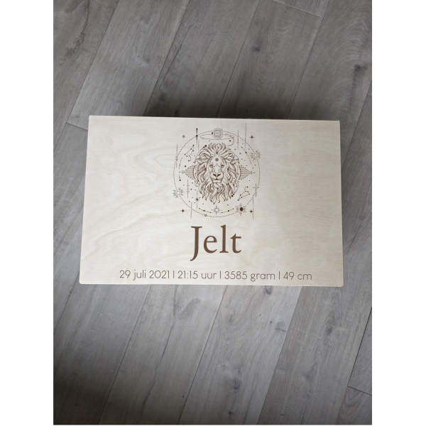 Houten kist XXL - Ontwerp 7