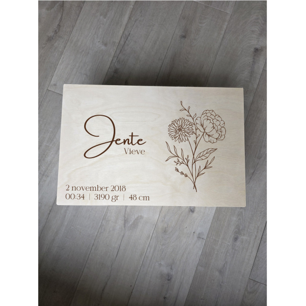 Houten kist XXL - Ontwerp 6