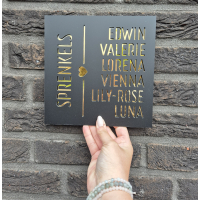 Naambordje - Model "Valerie"