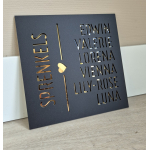 Naambordje - Model "Valerie"