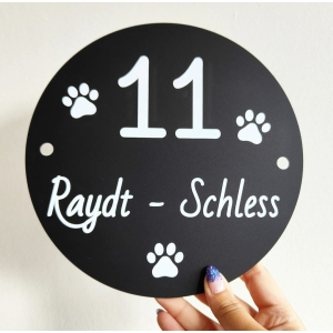 Naambordje - Model "Rond Sier"