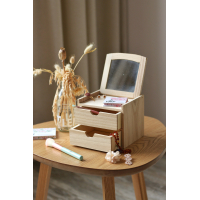 Sieraden/Make-up kistje met naam - "Jente"