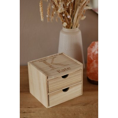 Sieraden/Make-up kistje met naam - "Kate"