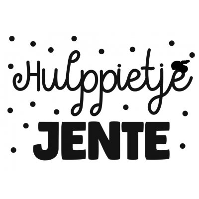 Strijkapplicatie - Hulppietje met stippen