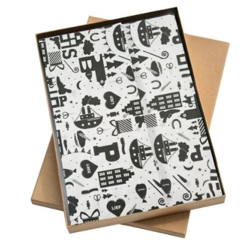 10x Zijde vloeipapier 50x70cm - Hop Hop Hop