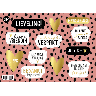 Stickervel - A5 Lieveling