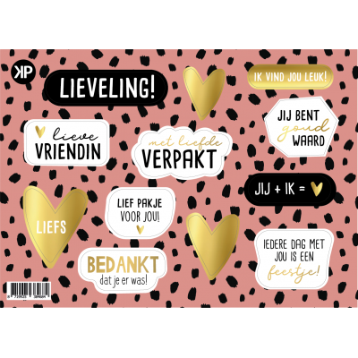 Stickervel - A5 Lieveling