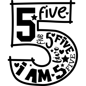 Strijkapplicatie - 5 jaar