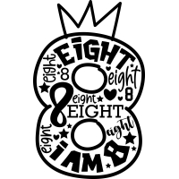 Strijkapplicatie - 8 jaar