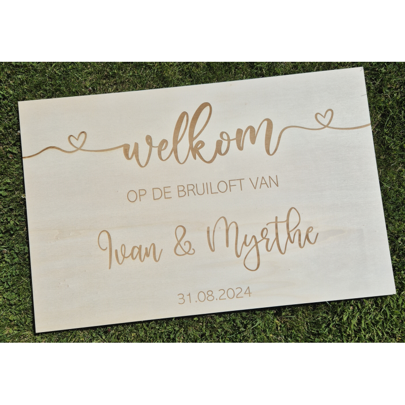 Welkomstbord - Bruiloft