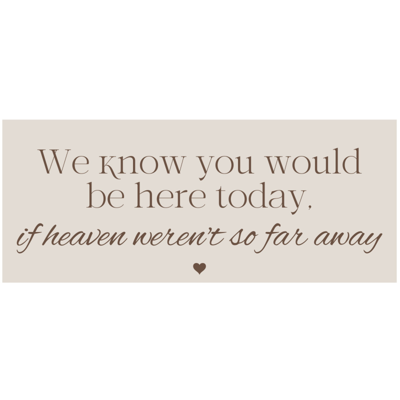 Herinneringsbord Bruiloft