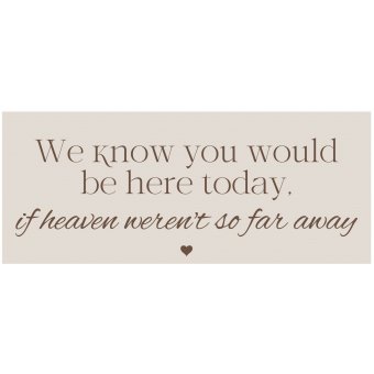 Herinneringsbord Bruiloft